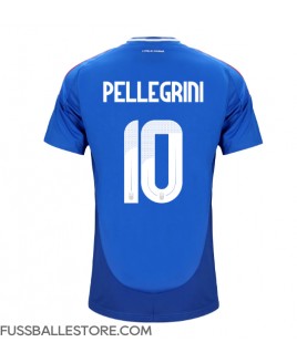 Günstige Italien Lorenzo Pellegrini #10 Heimtrikot EM 2024 Kurzarm